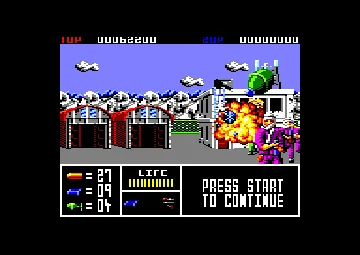 Operation Thunderbolt (UK) (1990) [CARTOUCHE] screen shot game playing